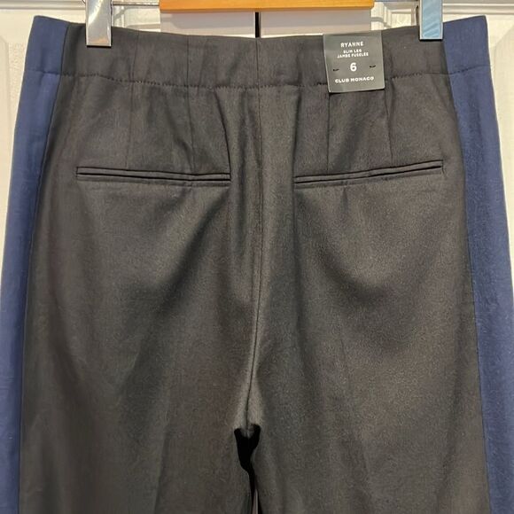 Club Monaco Ryannne Black Wool Blend Ankle Pant Size 6 NWT‎ - Picture 9 of 16